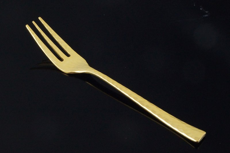 Twilight WASABI GOLD Dessert Forks - ช้อนส้อม - โลหะ สีทอง