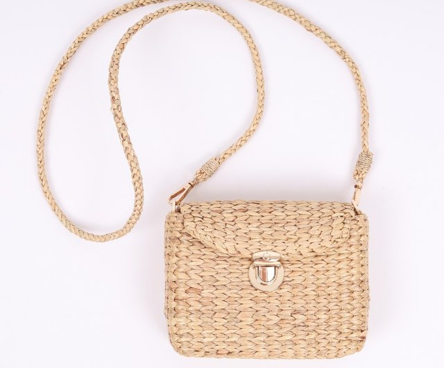 Rattan hot sale crossbody purse