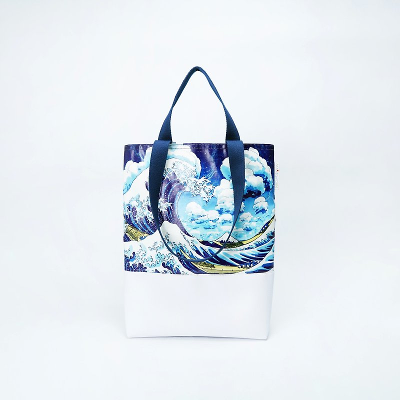 The Great Wave of Kanagawa Tote Bag - 其他 - 聚酯纖維 紫色