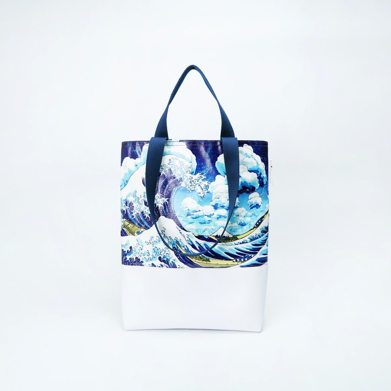 The Great Wave of Kanagawa Tote Bag - Other - Polyester Purple