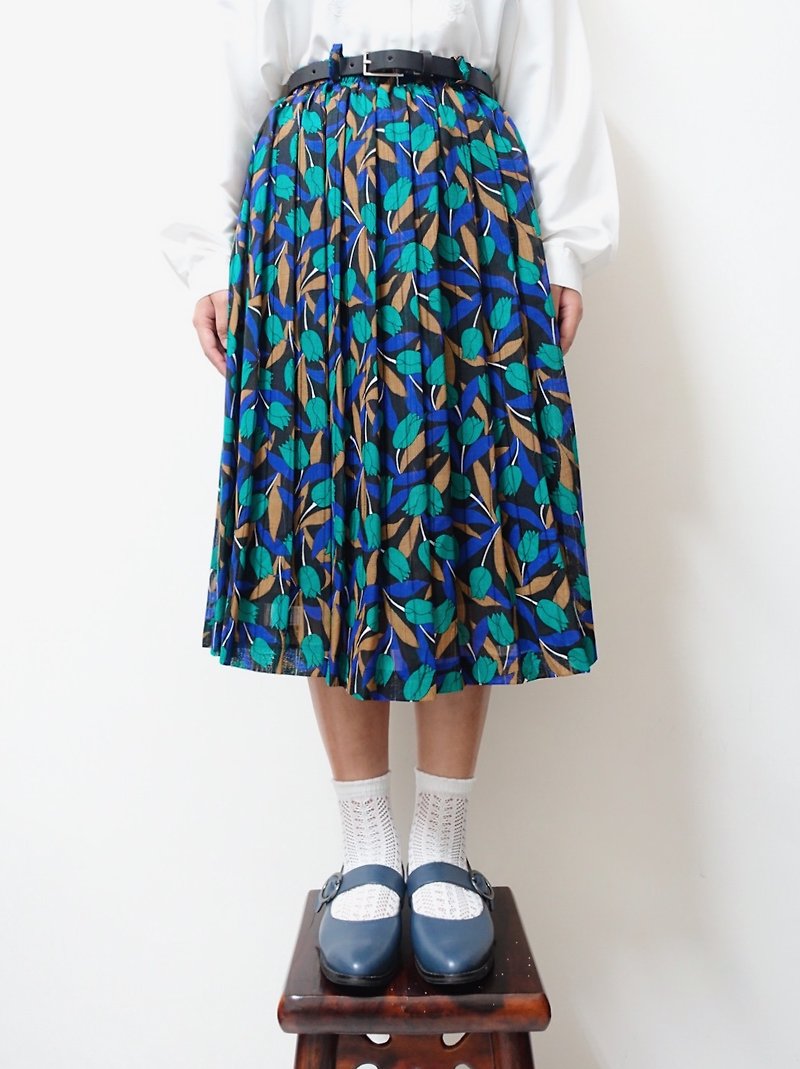 しばらくの間| Vintage Floral Skirt no.21 - スカート - ポリエステル 多色