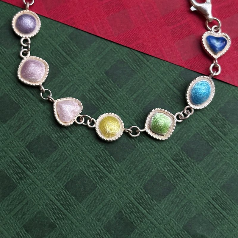 單人體驗【古典糖果手鍊】 琺瑯工藝輕體驗 飾品金工體驗 - 金工/飾品 - 琺瑯 