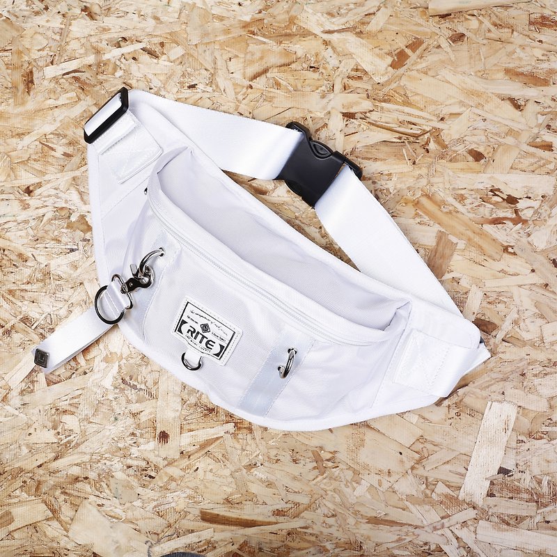 2016RITE 軍袋包系列║隨身腰包-尼龍白║ - 側背包/斜背包 - 防水材質 白色