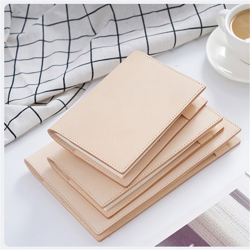 Vegetable tanned cowhide book jacket and wallet protective cover can be customized - Notebooks & Journals - Genuine Leather 