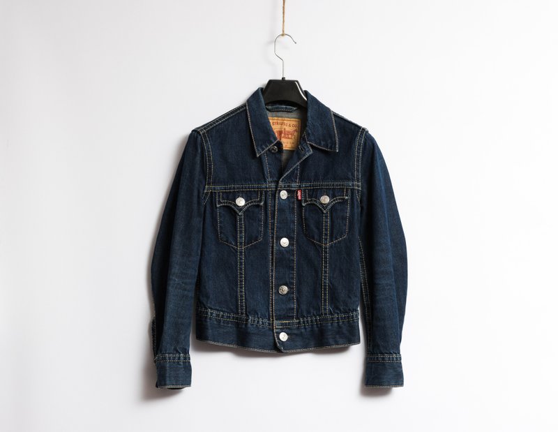 Vintage Levis Denim Jacket, Vintage Levis Jean Jacket - เสื้อแจ็คเก็ต - ผ้าฝ้าย/ผ้าลินิน สีน้ำเงิน