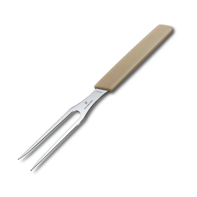 VICTORINOX 瑞士維氏 Swiss Modern 切肉叉 米色 6.9036.158B - 廚具 - 不鏽鋼 卡其色