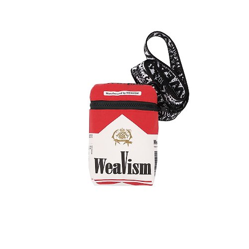 WEAVISM織本主義 肩腰兩用菸盒包 - 紅/白(萬寶路)