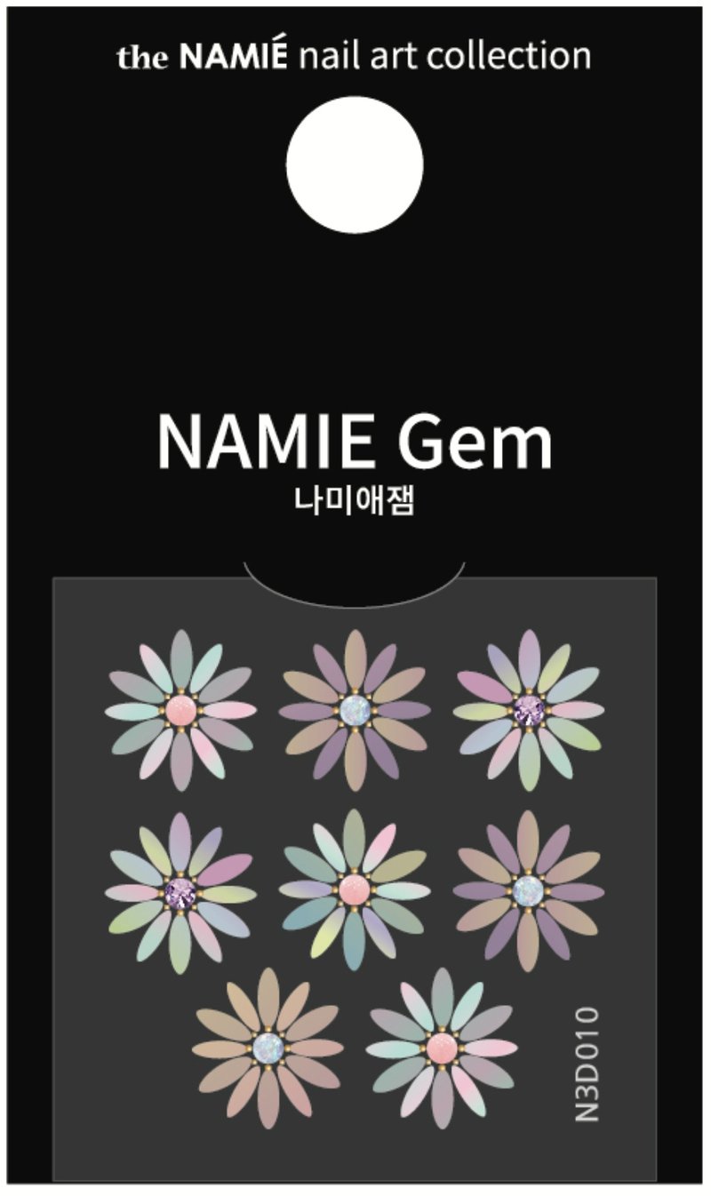 【專業用】NAMIE Gem 3D美甲裝飾藝術貼紙 010-018 - 指甲油/指甲貼 - 紙 金色