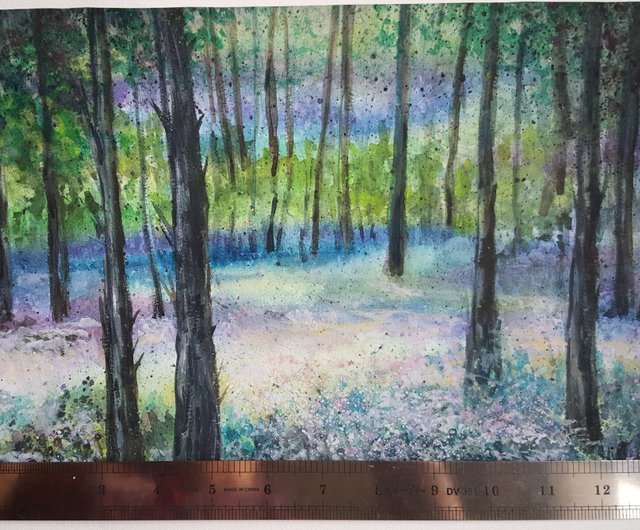 Morning Forest Painting / Acrylic Painting for Beginners 