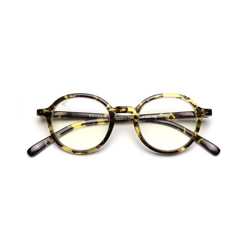 LE FOON 6y-12y蔡司鏡片濾藍光眼鏡 Round computer glasses:yellow-t
