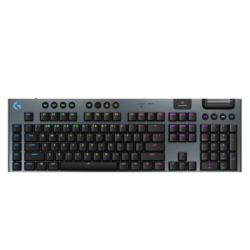 G915 X LIGHTSPEED Wireless RGB Mechanical Gaming Keyboard (2 Colors/3 Axis) - อุปกรณ์เสริมคอมพิวเตอร์ - โลหะ สีดำ