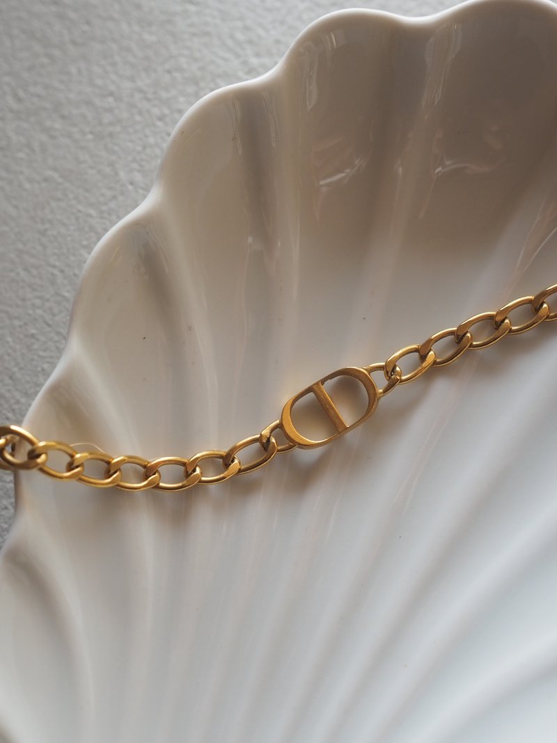 Christian Dior ディオール CDロゴ チョーカー ネックレス ゴールド ヴィンテージ - 項鍊 - 其他金屬 金色