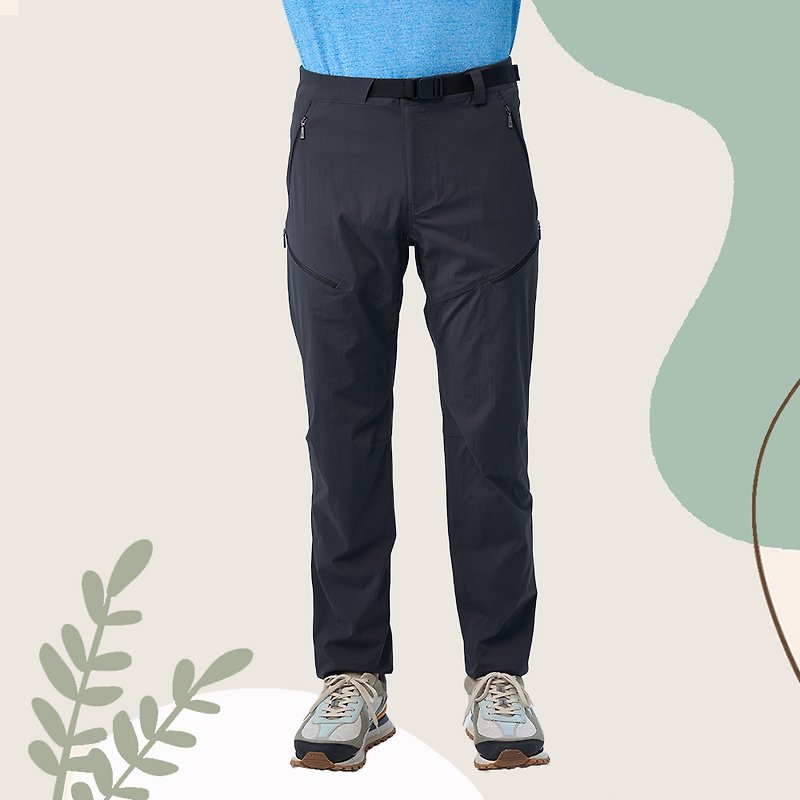 [Wildland wilderness] elastic water splashing anti UV super functional trousers men 0B11312-153 phantom gray - Men's Pants - Polyester Gray