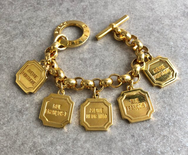 日本直送 名牌中古包 】CELINE セリーヌ ブレスレット ゴールド