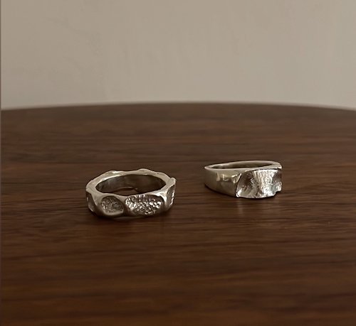 PLUS ZERO 金工設計所 【訂製款】Love Print / 純銀戒指 寵物飾品
