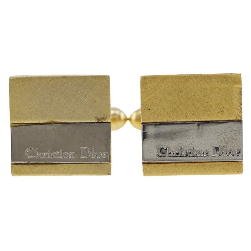 【日本直送】クリスチャンディオール Dior カフス 金メッキ メンズ【中古】 - 袖扣 - 其他金屬 金色