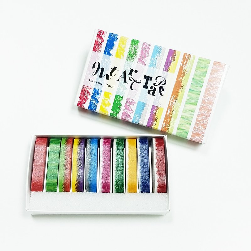 mt art tape Crayon Masking Tape 9mm (MTART04) - Washi Tape - Paper Multicolor
