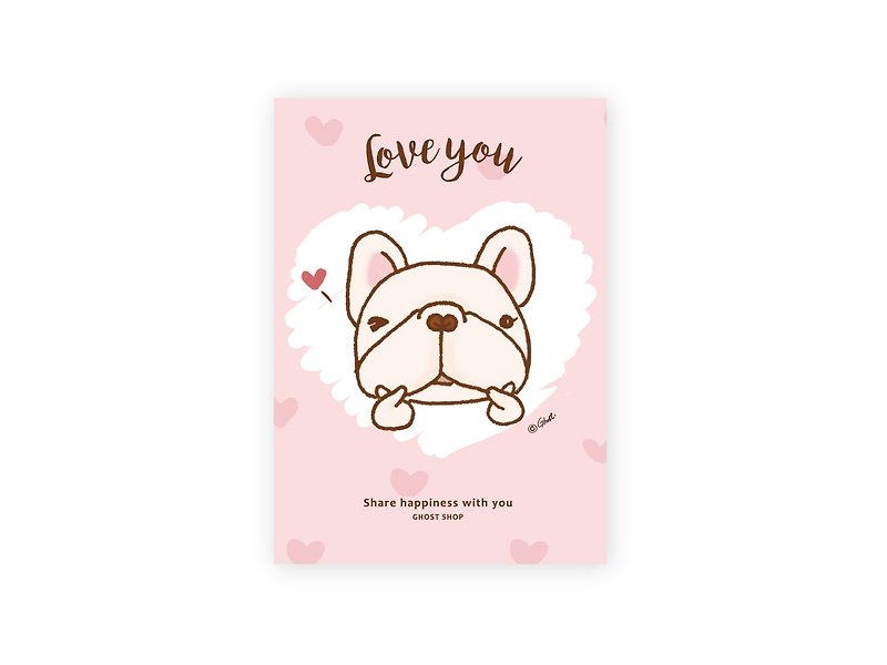 (Sold Out)Thick Postcard-Fubaobi Love - Cards & Postcards - Paper White