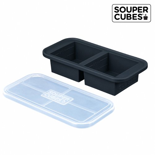 MaryMeyer 【Souper Cubes】多功能食品級矽膠保鮮盒2格 曜石灰
