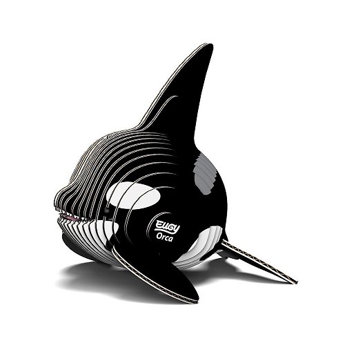EUGY 3D紙板拼圖 EUGY 3D紙板拼圖-虎鯨 可愛 動物 水族館 模型 拼圖 禮物 DIY