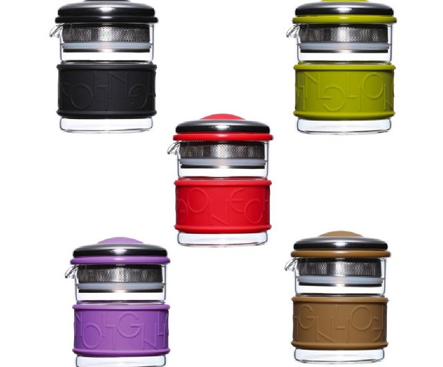 Clear Glass Teapot Colourful Ring Teapot EILONG®, 49 OFF