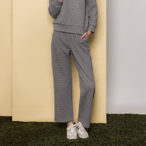 MEDUSA LADY 【MEDUSA】灰色泡泡壓紋運動長褲(M-XL) | 女運動長褲 休閒長褲