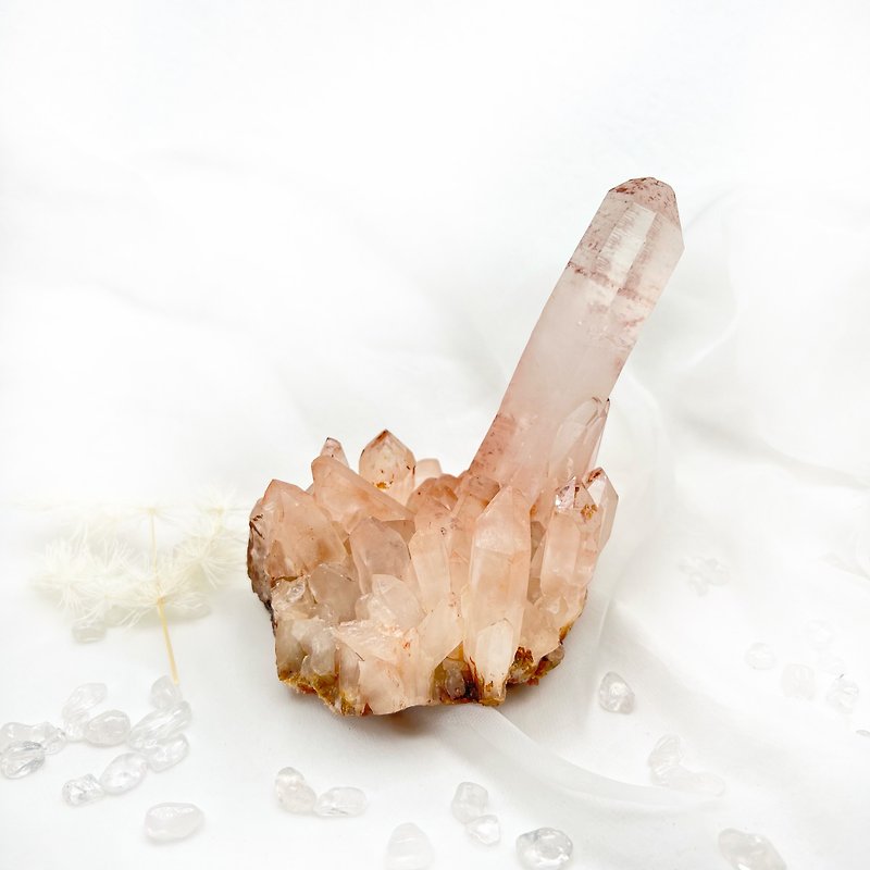 Pink Elestial Crystal Cluster - Items for Display - Crystal Pink