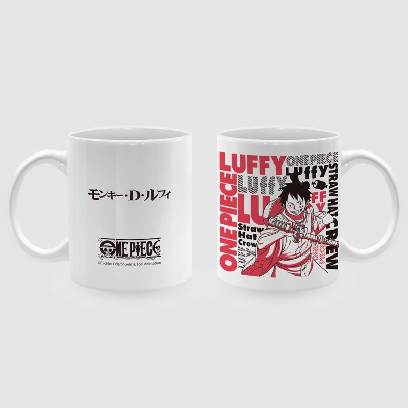 【ONE PIECE】One Piece Officially Authorized Peripheral Product Wano Mug Wano Cup - Cups - Pottery Multicolor