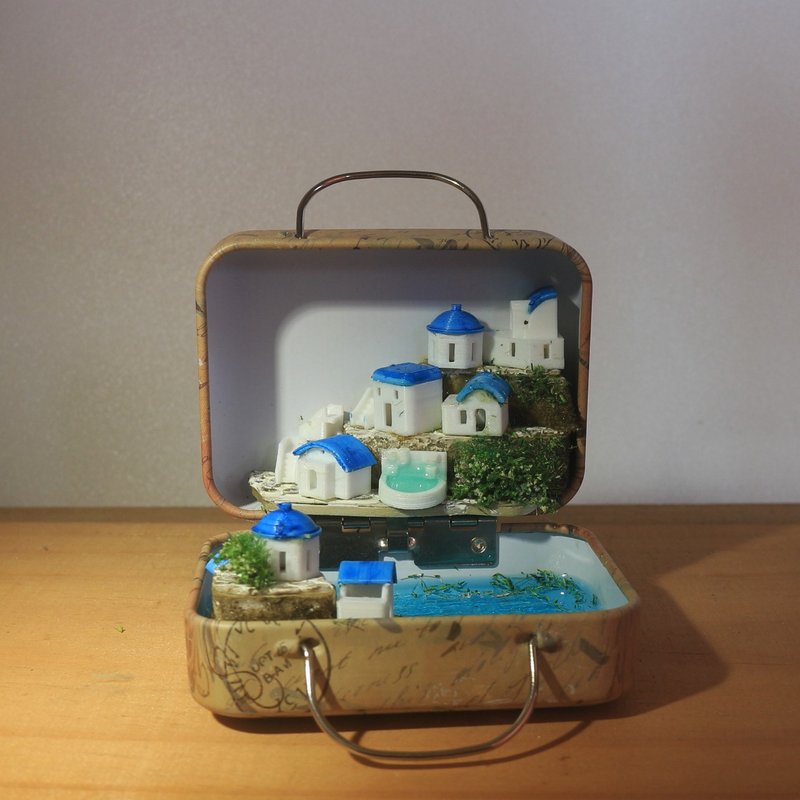 療癒系掛飾擺飾 -  愛琴海 愛情海 - 擺飾/家飾品 - 木頭 藍色