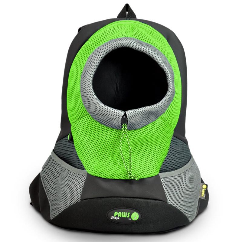 Sports Style Pet Backpack-Lightweight Soft Bottom-L Size - กระเป๋าสัตว์เลี้ยง - เส้นใยสังเคราะห์ สีเขียว