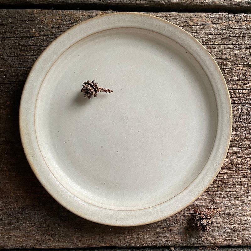 Zero series—round flat plate - Plates & Trays - Pottery White