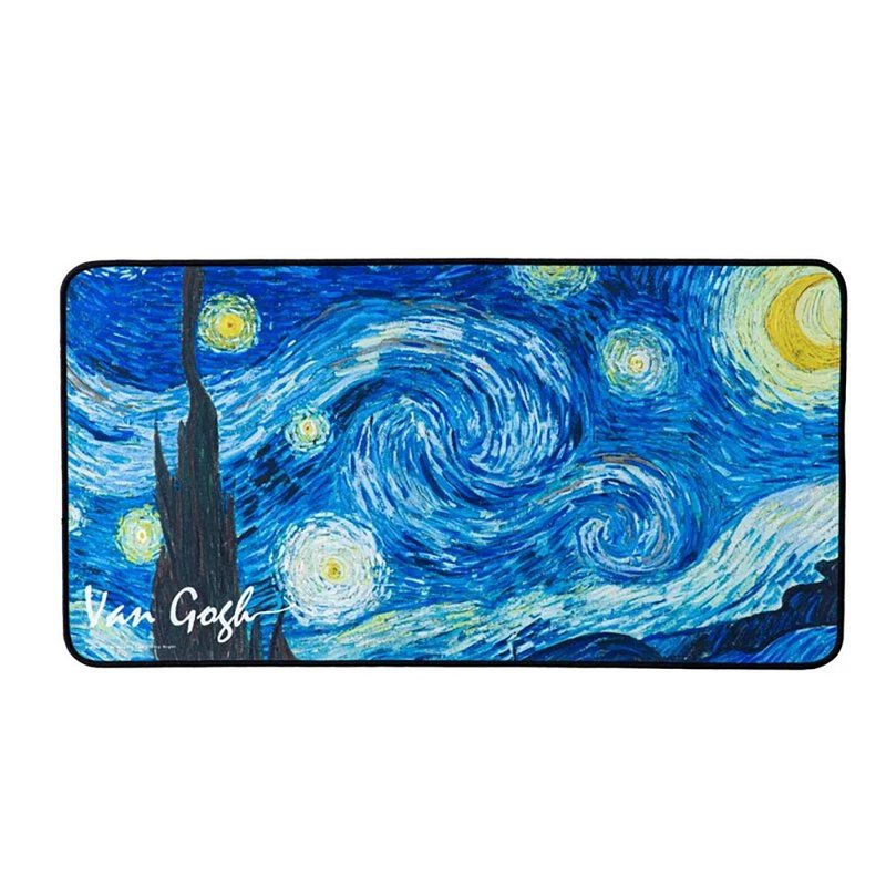 Art Mouse Pad-Van Gogh Starry Night - Mouse Pads - Other Materials Blue