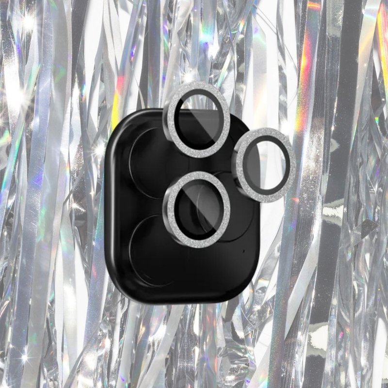 ZAGG iPhone 15 Glitter 鏡頭保護貼 (閃鑽) - 手機配件 - 玻璃 灰色