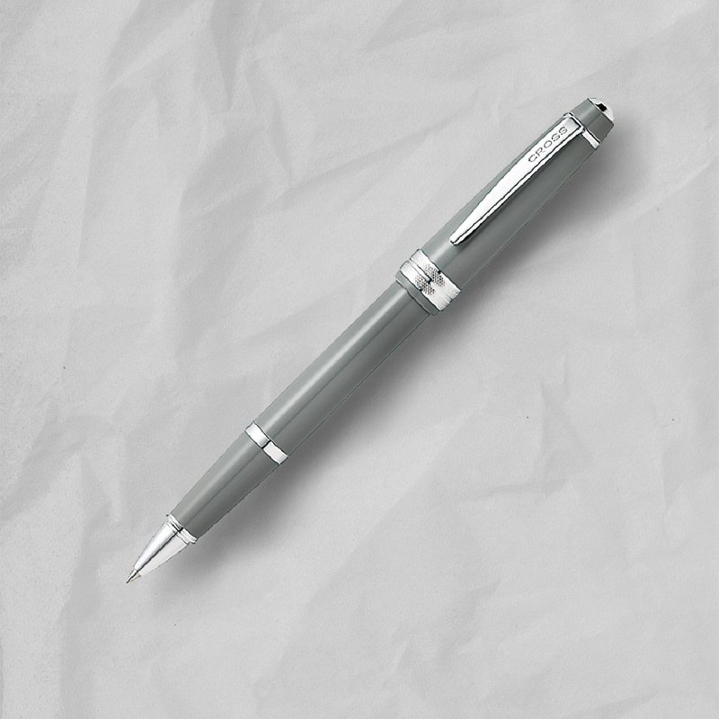 【CROSS】 Bailey Light貝禮輕盈系列亮灰鋼珠筆  (原廠正貨) - 鋼珠筆 - 其他材質 灰色