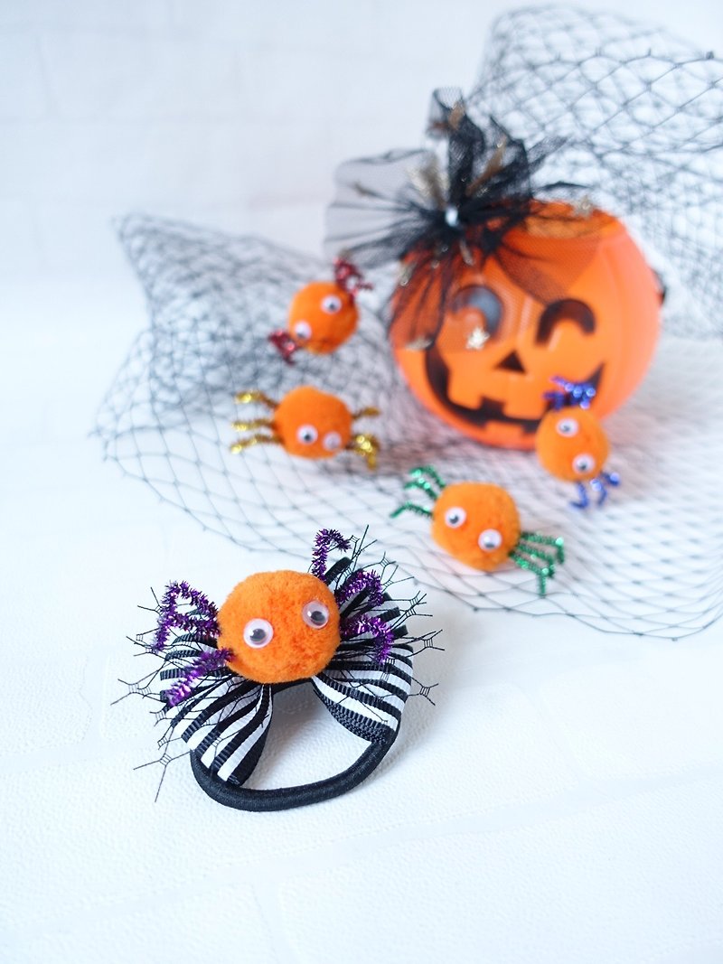 Halloween Spider Hair Ties Accessories  - Hair Accessories - Other Materials 