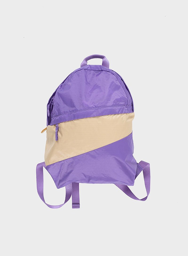 Foldable Backpack Lilac & Cees, M 防潑水輕量後背 紫/米 - 背囊/背包 - 尼龍 紫色