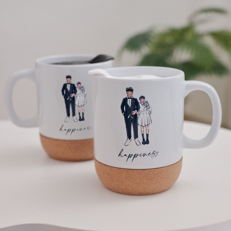 【クリスマスギフト】名入れマグカップ 写真プリント ペット写真マグカップ ペアマグ - マグカップ - 陶器 