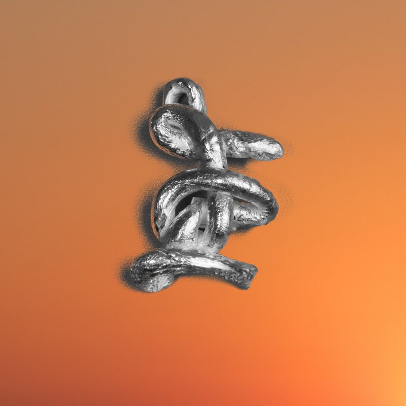 Knot Alphabet Pendant Silver 99.99 / E / - 其他 - 純銀 銀色