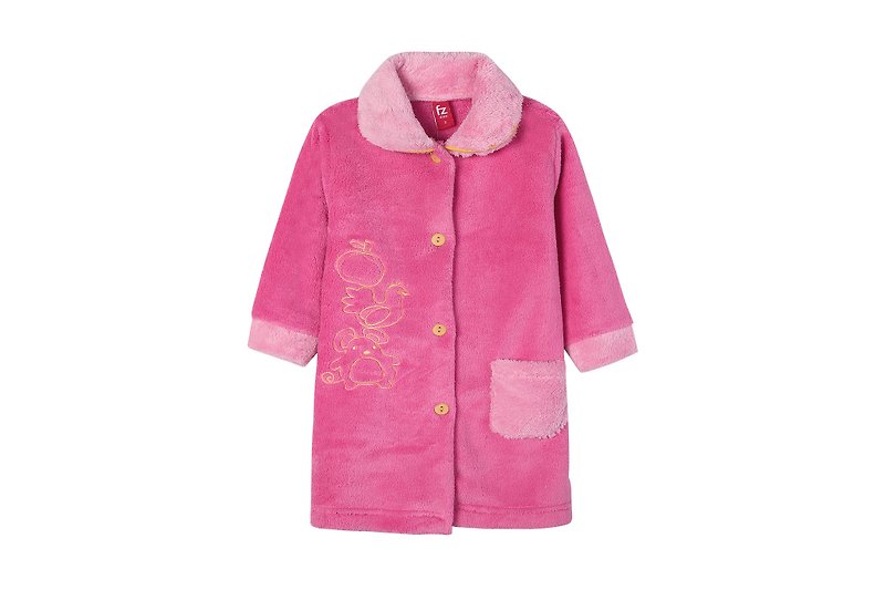 Baby bathrobe and home clothes are the first choice for autumn and winter for 2-5 years old Pingguo Farm - Loungewear & Sleepwear - Polyester Multicolor