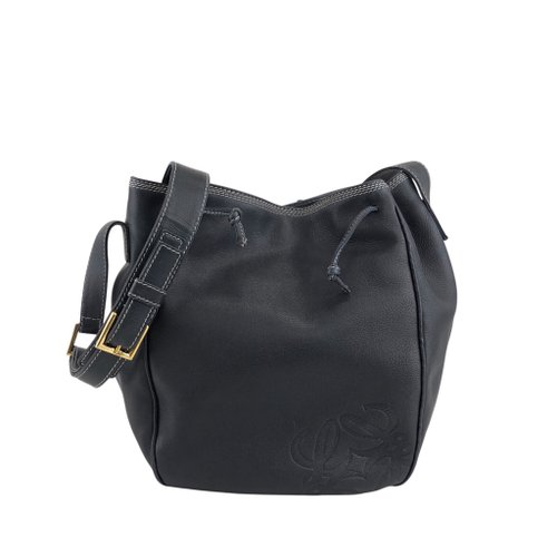 日本直送 名牌中古包 】LOEWE ロエベ ショルダーバッグ ネイビー
