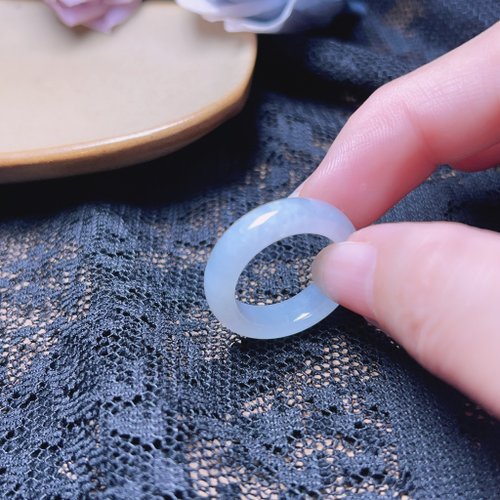 瓔珞珠寶盒 E.L.Jewelry Box 【求‧緣】冰種翡翠戒指戒圈 | 國際16圍 | 天然緬甸玉翡翠A貨