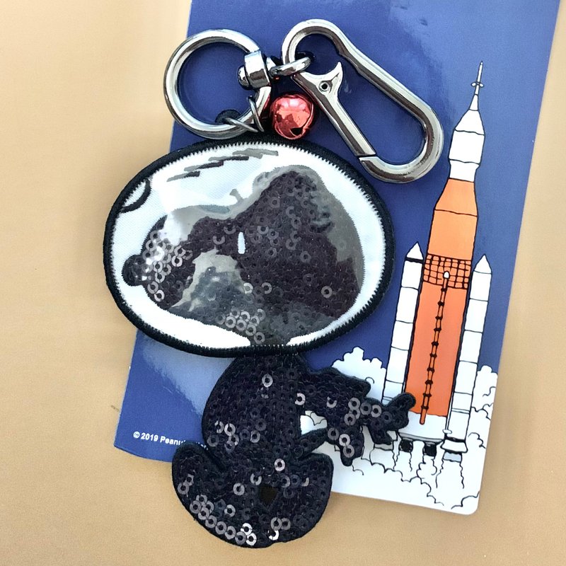 Snoopy sequins key Charm - Keychains - Other Materials Black