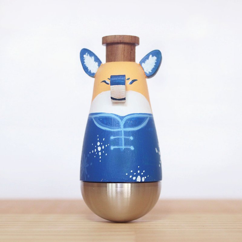 Wensen Flute - Snow Fox Kazoo KAZOO Doll - กีตาร์เครื่องดนตรี - ไม้ สีน้ำเงิน