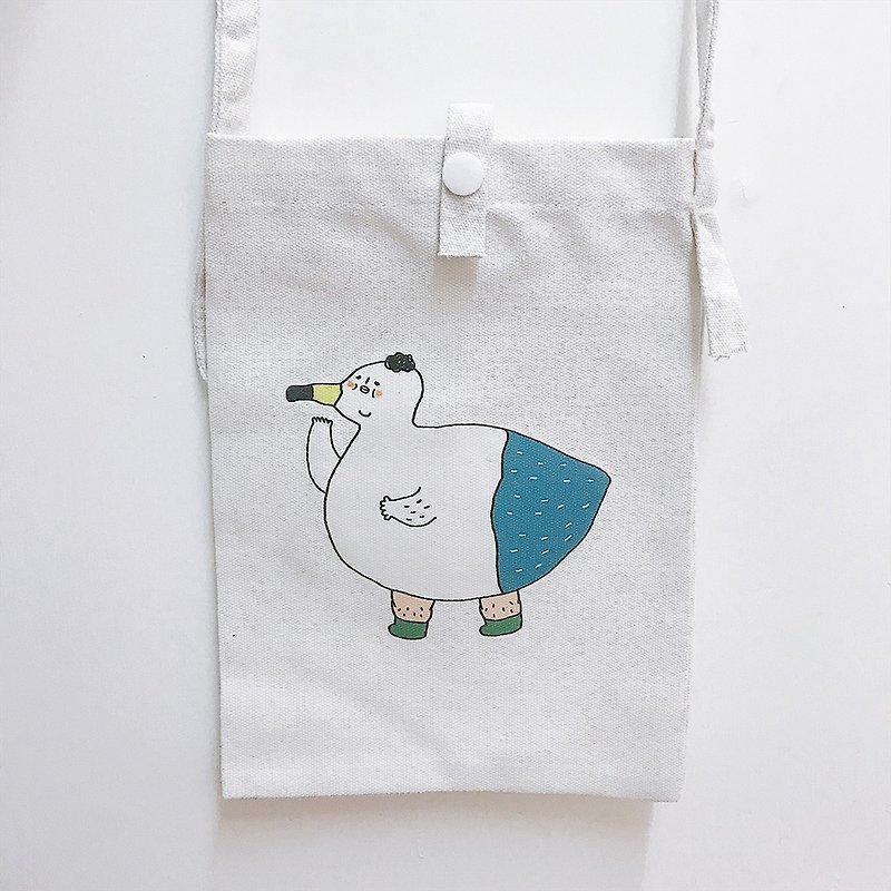 Say hi first bag/ diagonal bag - Messenger Bags & Sling Bags - Cotton & Hemp 