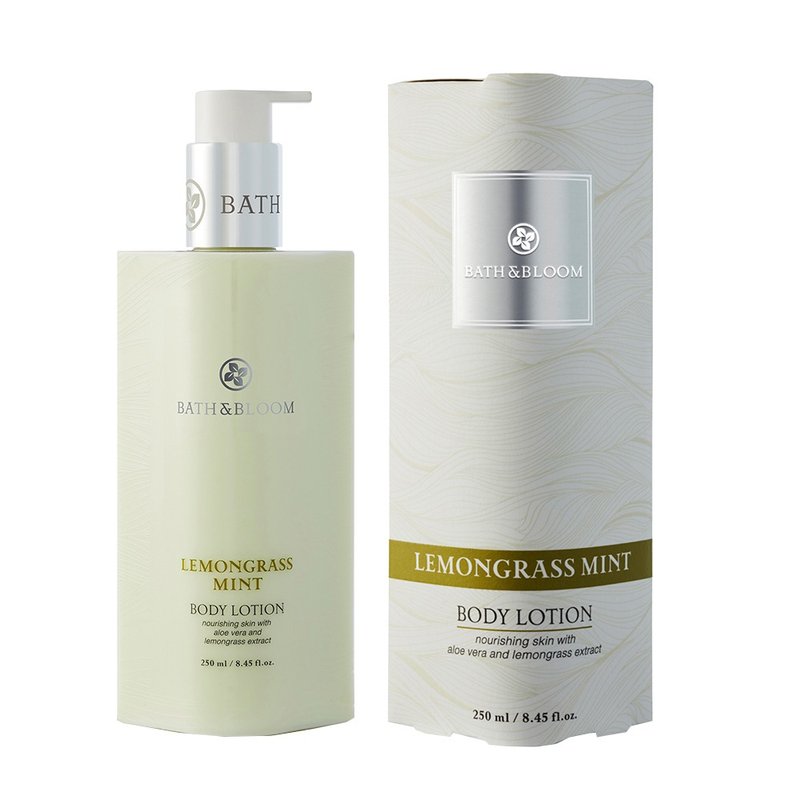 【Bath & Bloom】 Lemongrass Mint Fragrance Body Lotion 250ml - ผลิตภัณฑ์บำรุงผิว/น้ำมันนวดผิวกาย - วัสดุอื่นๆ สีเขียว