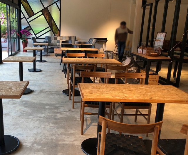 OSBボード 円形テーブル 約75cm ドーナツ テーブル✨ OSBボード 円形