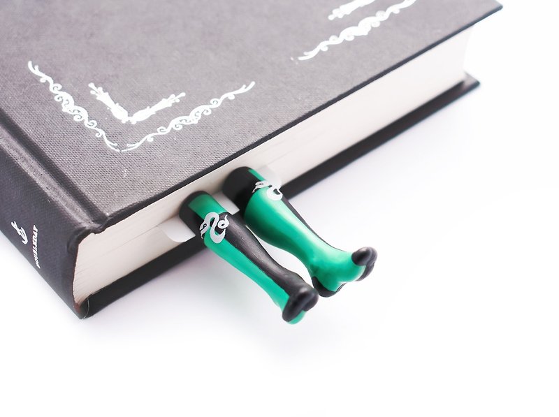 Slytheread socks bookmark - しおり - プラスチック グリーン