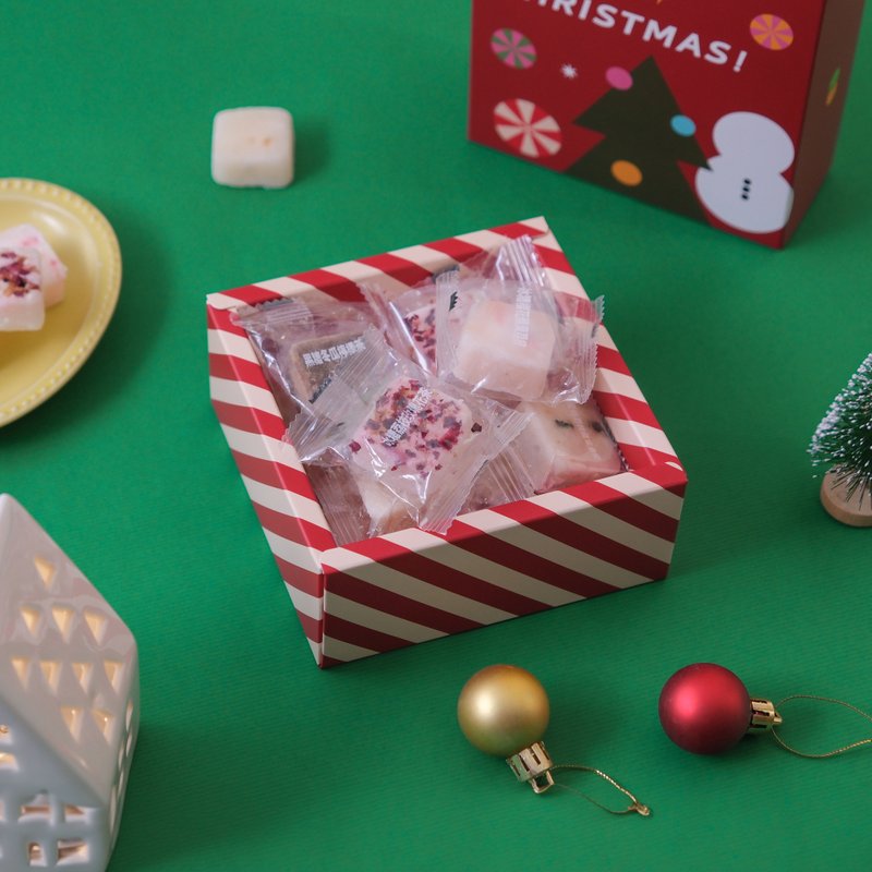 【7折】 花果茶磚 聖誕禮盒 | 交換禮物 - 茶葉/茶包/水果茶 - 新鮮食材 紅色