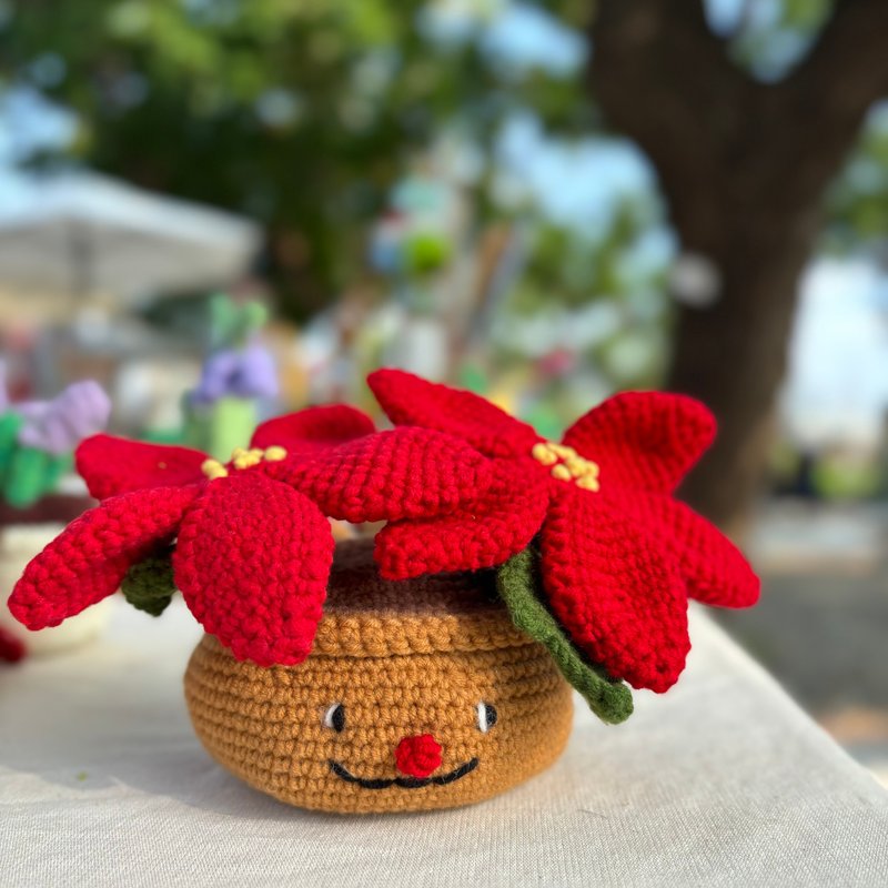 聖誕紅寶寶-鉤織娃娃 - 擺飾/家飾品 - 其他材質 