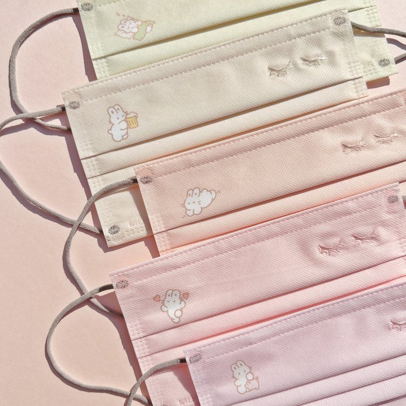 MaskUP台灣製醫療口罩 | 迷你兔子 POP UP Bunny|30 入| 獨立包裝 - 口罩/口罩收納套 - 其他材質 多色